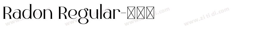 Radon Regular字体转换 Radon Regular字体转换